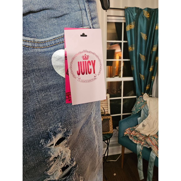 Juicy COUTURE Jeans, Distressed, Blue - Picture 2 of 5